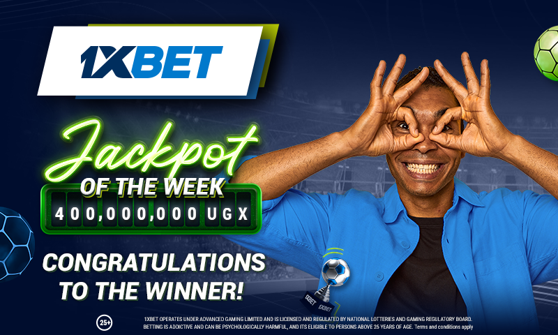 Double luck with 1xBet: player won on bets 73811300 UGX and took part of Jackpot Of The Week!